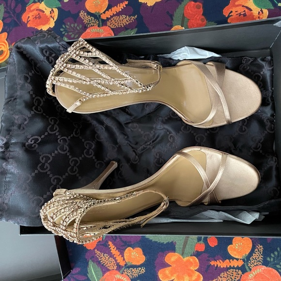 Gucci Shoes - Gucci Crystal Embellished Sandals